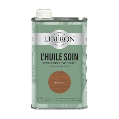 Libéron L'huile soin meubles et boiseries Pour Teck & bois exotiques, Incolore 0,5L - Publicité Libéron L'huile soin meubles et boiseries Pour Teck & bois exotiques, Incolore 0,5L - Publicité