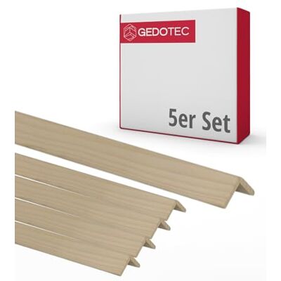 Gedotec Moulures en bois Planches en bois à construire Moulures d'angle en bois 100 cm 5 pièces 18 x 18 mm BASIC moulure d'angle polyvalente et bois pour le bricolage de différents objets - Publicité Gedotec Moulures en bois Planches en bois à construire Moulures d'angle en bois 100 cm 5 pièces 18 x 18 mm BASIC moulure d'angle polyvalente et bois pour le bricolage de différents objets - Publicité