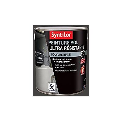 Peinture pour sol asphalt satinée Syntilor - 2,5L - Finition protectrice - Publicité Peinture pour sol asphalt satinée Syntilor - 2,5L - Finition protectrice - Publicité