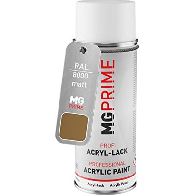 PRiME RAL 8000 Brun vert/Green brown mat, bombe de peinture acrylique bombe aérosol 400 ml, à séchage rapide - Publicité PRiME RAL 8000 Brun vert/Green brown mat, bombe de peinture acrylique bombe aérosol 400 ml, à séchage rapide - Publicité