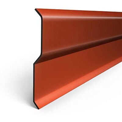 DQ-PP Bande de finition pour solin de cheminée en aluminium, couleur rouge brique de 1 mètre - Publicité DQ-PP Bande de finition pour solin de cheminée en aluminium, couleur rouge brique de 1 mètre - Publicité