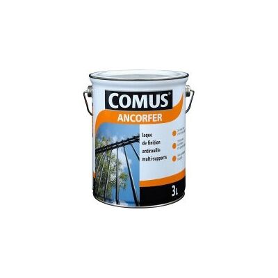 comus Ancorfer Brillant 3L Noir Peinture-Laque de Finition antirouille pour Métaux et Autres Supports (Bois, Plâtre…) - Publicité comus Ancorfer Brillant 3L Noir Peinture-Laque de Finition antirouille pour Métaux et Autres Supports (Bois, Plâtre…) - Publicité