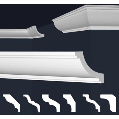Marbet Design Moulures de plafond Marbet en styrofoam XPS Moulures en stuc de haute qualité, légères et robustes, au design moderne () Bande de polystyrène - Publicité Marbet Design Moulures de plafond Marbet en styrofoam XPS Moulures en stuc de haute qualité, légères et robustes, au design moderne () Bande de polystyrène - Publicité