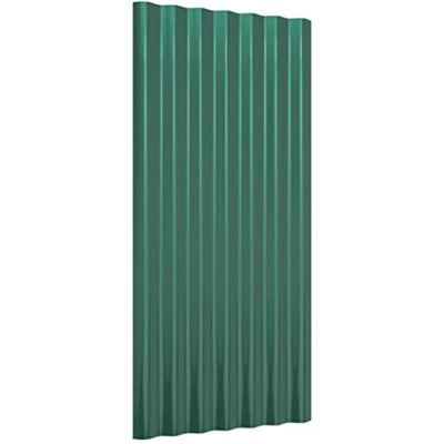 Tomostar Lot de 12 Panneaux de Toit Ondulées, Plaque de Toit Panneaux de Toiture 12 pcs Acier galvanisé Vert 80x36 cm - Publicité Tomostar Lot de 12 Panneaux de Toit Ondulées, Plaque de Toit Panneaux de Toiture 12 pcs Acier galvanisé Vert 80x36 cm - Publicité