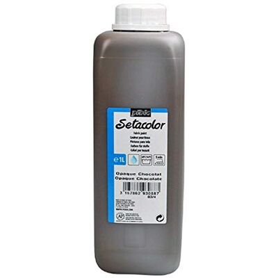 Pebeo - Setacolor Opak Chocolate - 1000 ml - Peinture textile - Publicité Pebeo - Setacolor Opak Chocolate - 1000 ml - Peinture textile - Publicité