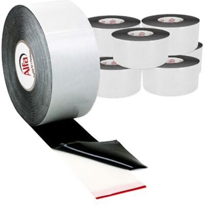 Alfa 708 Bande de protection lambourde, 8 pièces, 80 mm x 20 m, ruban de protection en caoutchouc d'EPDM - Publicité Alfa 708 Bande de protection lambourde, 8 pièces, 80 mm x 20 m, ruban de protection en caoutchouc d'EPDM - Publicité