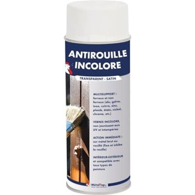 Metaltop Antirouille Incolore IIncolore RAL Incolore Bombe 400mL - Publicité Metaltop Antirouille Incolore IIncolore RAL Incolore Bombe 400mL - Publicité