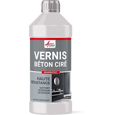 ARCANE INDUSTRIES Vernis Bi-Composant Haute Résistance pour Béton Ciré HIGHPROTECT 10 m² Plan de Travail, Sols et Extérieur, Résiste Eau, Chocs, Rayures, Uv et Intempéries, Aspect Satiné - Publicité ARCANE INDUSTRIES Vernis Bi-Composant Haute Résistance pour Béton Ciré HIGHPROTECT 10 m² Plan de Travail, Sols et Extérieur, Résiste Eau, Chocs, Rayures, Uv et Intempéries, Aspect Satiné - Publicité