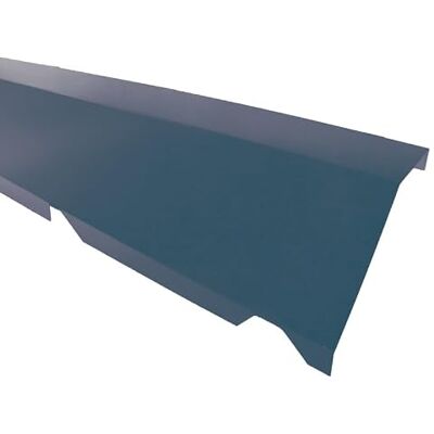 MCCOVER Faitière crantée double pour bac acier 1045 Bleu ardoise 5008, H.260 mm, l.450 mm, L.2100mm - Publicité MCCOVER Faitière crantée double pour bac acier 1045 Bleu ardoise 5008, H.260 mm, l.450 mm, L.2100mm - Publicité