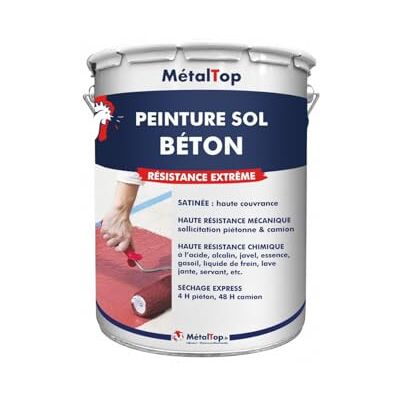 Metaltop Peinture Sol Beton Ivoire Ton pierre RAL 1015-1 L Protection et décoration pour sols en béton ou ciment - Publicité Metaltop Peinture Sol Beton Ivoire Ton pierre RAL 1015-1 L Protection et décoration pour sols en béton ou ciment - Publicité