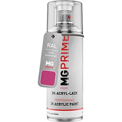 PRiME RAL 4010 Telemagenta/Tele Magenta mat satiné acrylique bombe aérosol 2C 400ml séchage rapide - Publicité PRiME RAL 4010 Telemagenta/Tele Magenta mat satiné acrylique bombe aérosol 2C 400ml séchage rapide - Publicité