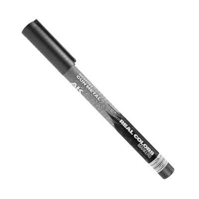 AK Interactive AK REAL COLORS MARKER RCM032 GUN METAL - Publicité AK Interactive AK REAL COLORS MARKER RCM032 GUN METAL - Publicité