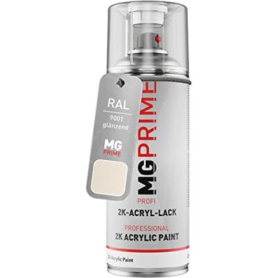PRiME RAL 9001 Blanc crème/Cream brillant acrylique bombe aérosol 2C 400ml séchage rapide - Publicité PRiME RAL 9001 Blanc crème/Cream brillant acrylique bombe aérosol 2C 400ml séchage rapide - Publicité