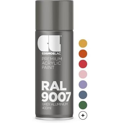Cosmos Lac - RAL 9007 - Gris Aluminium - Spray peinture - Publicité Cosmos Lac - RAL 9007 - Gris Aluminium - Spray peinture - Publicité