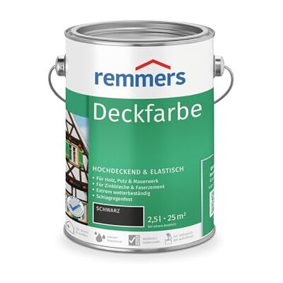 Remmers Peinture Noir 2,5 L - Publicité Remmers Peinture Noir 2,5 L - Publicité
