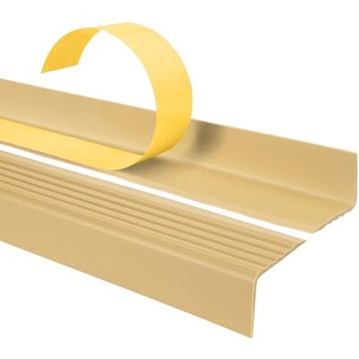 Garmin Nez de Marche PVC 40 x 25 mm Antidérapant Crème, 90 cm Protège-bord d'escalier autocollant, évite l'usure et les glissades, finition esthétique des marches - Publicité Garmin Nez de Marche PVC 40 x 25 mm Antidérapant Crème, 90 cm Protège-bord d'escalier autocollant, évite l'usure et les glissades, finition esthétique des marches - Publicité