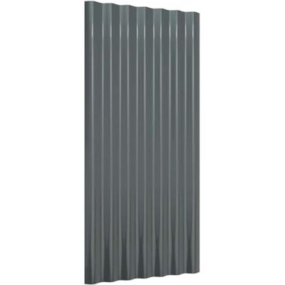 Tomostar Lot de 12 Panneaux de Toit Ondulées, Plaque de Toit Panneaux de Toiture 12 pcs Acier galvanisé Anthracite 80x36 cm - Publicité Tomostar Lot de 12 Panneaux de Toit Ondulées, Plaque de Toit Panneaux de Toiture 12 pcs Acier galvanisé Anthracite 80x36 cm - Publicité
