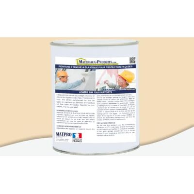 MATPRO Peinture Étanche & Élastique pour Protection de Façade pour Mortiers, Briques, Crépis, Fissurés ou Non, Avec ou Sans Relief Coquille d'Œuf 6Kg - Publicité MATPRO Peinture Étanche & Élastique pour Protection de Façade pour Mortiers, Briques, Crépis, Fissurés ou Non, Avec ou Sans Relief Coquille d'Œuf 6Kg - Publicité