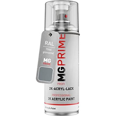 PRiME RAL 7046 Telegris 2 / Telegrey 2 brillant acrylique bombe aérosol 2C 400ml séchage rapide - Publicité PRiME RAL 7046 Telegris 2 / Telegrey 2 brillant acrylique bombe aérosol 2C 400ml séchage rapide - Publicité