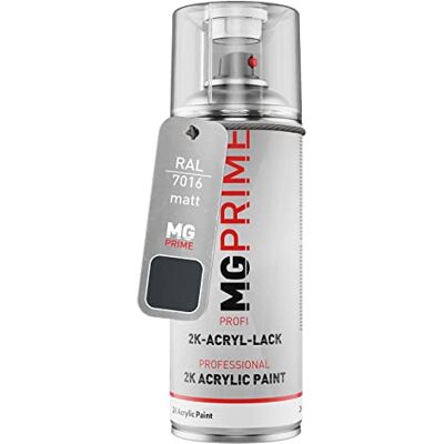 PRiME RAL 7016 Gris anthracite/Anthracite grey mat acrylique bombe aérosol 2C 400ml séchage rapide - Publicité PRiME RAL 7016 Gris anthracite/Anthracite grey mat acrylique bombe aérosol 2C 400ml séchage rapide - Publicité