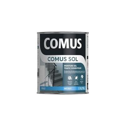 comus SOL GRIS ARGENT 0.75L Peinture pour sols intérieurs et extérieurs. trafic domestique - Publicité comus SOL GRIS ARGENT 0.75L Peinture pour sols intérieurs et extérieurs. trafic domestique - Publicité