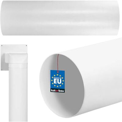 KOTARBAU - Tube rond PVC 150 mm Blanc - 500 mm - PVC - Ventilation duct - Publicité KOTARBAU - Tube rond PVC 150 mm Blanc - 500 mm - PVC - Ventilation duct - Publicité