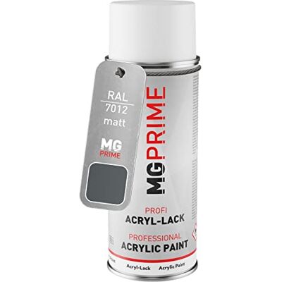 PRiME RAL 7012 Gris basalte/Basalt grey mat, bombe de peinture acrylique bombe aérosol 400 ml, à séchage rapide - Publicité PRiME RAL 7012 Gris basalte/Basalt grey mat, bombe de peinture acrylique bombe aérosol 400 ml, à séchage rapide - Publicité