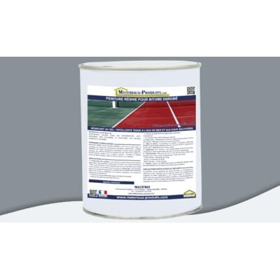 MATPRO , Peinture Résine pour Bitume Enrobé 1Kg Couleur Gris Haute Résistance, Idéale pour Revêtements Extérieurs, Application Facile, Séchage Rapide, Compatible avec Surfaces Bitumineuses - Publicité MATPRO , Peinture Résine pour Bitume Enrobé 1Kg Couleur Gris Haute Résistance, Idéale pour Revêtements Extérieurs, Application Facile, Séchage Rapide, Compatible avec Surfaces Bitumineuses - Publicité