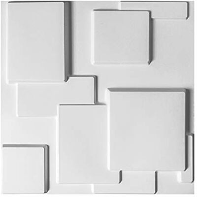 Art3d Lot de 12 panneaux 3D,Carreaux décoratifs 3D Pour décoration murale moderne,Décoration murale intérieure,blanc,3m² - Publicité Art3d Lot de 12 panneaux 3D,Carreaux décoratifs 3D Pour décoration murale moderne,Décoration murale intérieure,blanc,3m² - Publicité