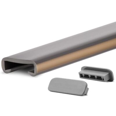 Garmin Main Courante PVC 40 x 8 mm Flexible pour Escalier Gris foncé - Publicité Garmin Main Courante PVC 40 x 8 mm Flexible pour Escalier Gris foncé - Publicité