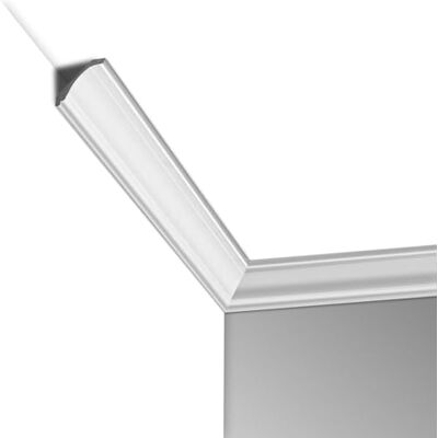 Art3d Lot de 10 Moulures de Plafond Blanches en Polystyrène à Fort Impact Installées avec de la colle, longueur totale de 14,3m - Publicité Art3d Lot de 10 Moulures de Plafond Blanches en Polystyrène à Fort Impact Installées avec de la colle, longueur totale de 14,3m - Publicité