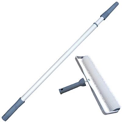 WO-WE Rouleau débulleur 40cm + perche télescopique PL200 pour Peinture époxy Ragréage du sol en chape béton - Publicité WO-WE Rouleau débulleur 40cm + perche télescopique PL200 pour Peinture époxy Ragréage du sol en chape béton - Publicité