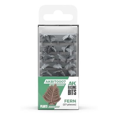 AK Interactive AK RESIN AKBIT0007 FERN BASING BITS (25pcs) - Publicité AK Interactive AK RESIN AKBIT0007 FERN BASING BITS (25pcs) - Publicité