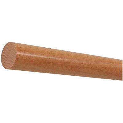 TIBU Rampe en hêtre prête à être montée au mur, main courante / balustrade / bois rond / barre / poignée laquée Ø 42 mm avec extrémités travaillées sans support de main courante - Publicité TIBU Rampe en hêtre prête à être montée au mur, main courante / balustrade / bois rond / barre / poignée laquée Ø 42 mm avec extrémités travaillées sans support de main courante - Publicité