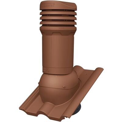 Parotec Aérateur de Toit réglable avec évacuation des condensats EVO DN125 pour Tuiles Frankfurter, Benders Mecklenburger, ProDach (RAL 8004 Rouge en brique) - Publicité Parotec Aérateur de Toit réglable avec évacuation des condensats EVO DN125 pour Tuiles Frankfurter, Benders Mecklenburger, ProDach (RAL 8004 Rouge en brique) - Publicité