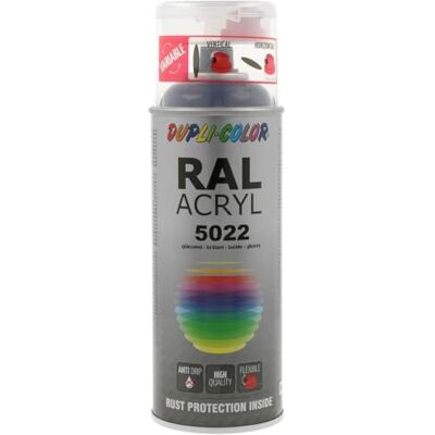 DUPLI-COLOR Duplicolor 710230 Spray Acrylique RAL 5022, Bleu Nuit Brillant, 400 ML - Publicité DUPLI-COLOR Duplicolor 710230 Spray Acrylique RAL 5022, Bleu Nuit Brillant, 400 ML - Publicité