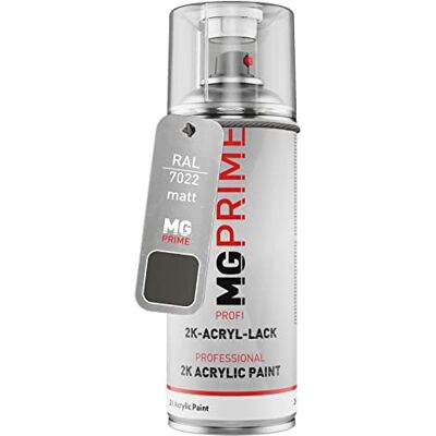 PRiME RAL 7022 Gris terre d'ombre mat, bombe de peinture acrylique 2K Umbra grey, bombe aérosol 400 ml, à séchage rapide - Publicité PRiME RAL 7022 Gris terre d'ombre mat, bombe de peinture acrylique 2K Umbra grey, bombe aérosol 400 ml, à séchage rapide - Publicité