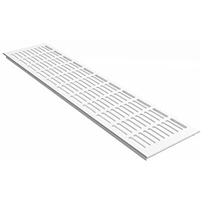 MS Beschläge Couvercle de chauffage, 130 mm de large, grille de ventilation en aluminium, blanc RAL9016, tôle perforée revêtue par pulvérisation, 30 x 5 mm, perforation, grille d'évacuation et - Publicité MS Beschläge Couvercle de chauffage, 130 mm de large, grille de ventilation en aluminium, blanc RAL9016, tôle perforée revêtue par pulvérisation, 30 x 5 mm, perforation, grille d'évacuation et - Publicité