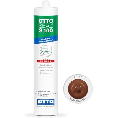 OTTOSEAL - S100 - Brun tabac - Silicone sealant - Publicité OTTOSEAL - S100 - Brun tabac - Silicone sealant - Publicité