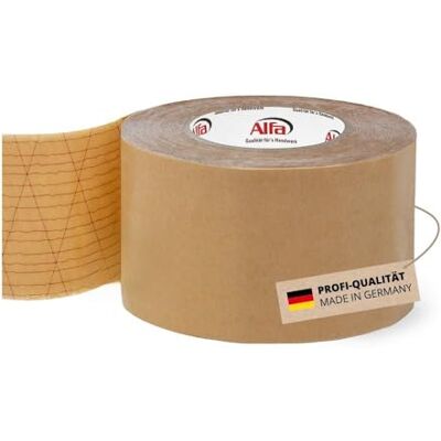 Alfa 226 Ruban adhésif spécial double-face StrongTac, 85 mm x 50 m, 1 pièce, pour montage de plinthes en tissu ou moquette, extrêmement fixant - Publicité Alfa 226 Ruban adhésif spécial double-face StrongTac, 85 mm x 50 m, 1 pièce, pour montage de plinthes en tissu ou moquette, extrêmement fixant - Publicité