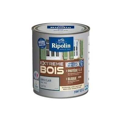 Ripolin Gris Clair Peinture Satinée pour Intérieur/Extérieur - Publicité Ripolin Gris Clair Peinture Satinée pour Intérieur/Extérieur - Publicité