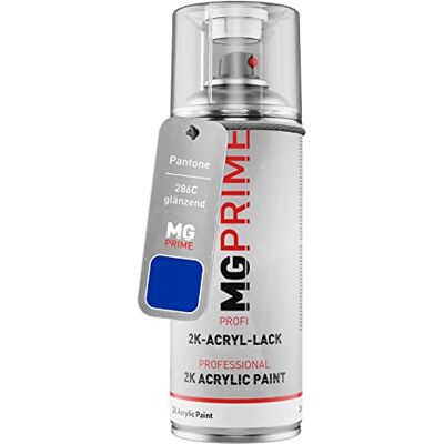 PRiME Pantone 286C Blue brillant acrylique bombe aérosol 2C 400ml séchage rapide - Publicité PRiME Pantone 286C Blue brillant acrylique bombe aérosol 2C 400ml séchage rapide - Publicité