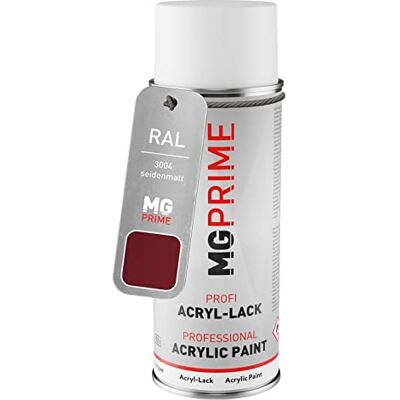 PRiME RAL 3004 Rouge pourpre / Purple red mat satiné, bombe de peinture acrylique bombe aérosol 400 ml, à séchage rapide - Publicité PRiME RAL 3004 Rouge pourpre / Purple red mat satiné, bombe de peinture acrylique bombe aérosol 400 ml, à séchage rapide - Publicité