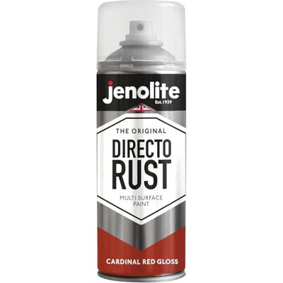 JENOLITE - Directorust Gloss - Rouge Cardinal - Spray peinture - Publicité JENOLITE - Directorust Gloss - Rouge Cardinal - Spray peinture - Publicité