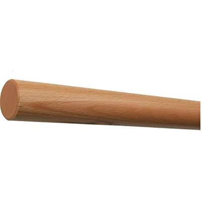 TIBU Rampe en hêtre prête à être montée au mur, main courante / balustrade / bois rond / barre / poignée laquée Ø 42 mm avec extrémités travaillées sans support de main courante - Publicité TIBU Rampe en hêtre prête à être montée au mur, main courante / balustrade / bois rond / barre / poignée laquée Ø 42 mm avec extrémités travaillées sans support de main courante - Publicité