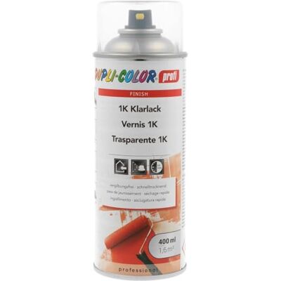DUPLI-COLOR Dupli Color 478802 Profi 1K Vernis transparent satiné 400 ml - Publicité DUPLI-COLOR Dupli Color 478802 Profi 1K Vernis transparent satiné 400 ml - Publicité