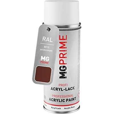 PRiME RAL 8015 Marron / Chestnut brown mat satiné, bombe de peinture acrylique bombe aérosol 400 ml, à séchage rapide - Publicité PRiME RAL 8015 Marron / Chestnut brown mat satiné, bombe de peinture acrylique bombe aérosol 400 ml, à séchage rapide - Publicité