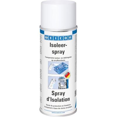 WEICON Spray d'Isolation 400 ml — vernis isolant transparent pour circuits imprimés et composants électriques - Publicité WEICON Spray d'Isolation 400 ml — vernis isolant transparent pour circuits imprimés et composants électriques - Publicité