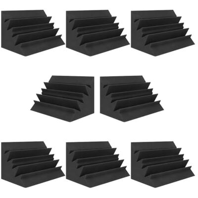 JBER Lot de 8 Mousses Acoustiques Piège Basse Mousse Studio 30,5cm x 17,8cm x 17,8cm Panneau Mural Rempli D'insonorisation Panneau Mural Finition D'angle, Convient pour le Studio Maison Cinéma - Publicité JBER Lot de 8 Mousses Acoustiques Piège Basse Mousse Studio 30,5cm x 17,8cm x 17,8cm Panneau Mural Rempli D'insonorisation Panneau Mural Finition D'angle, Convient pour le Studio Maison Cinéma - Publicité