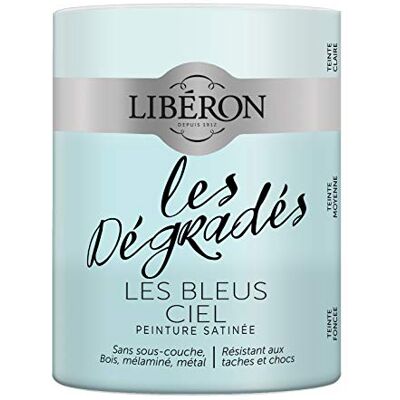Libéron Peinture décorative, Les dégradés, Les Bleus Ciel, 600 ML - Publicité Libéron Peinture décorative, Les dégradés, Les Bleus Ciel, 600 ML - Publicité